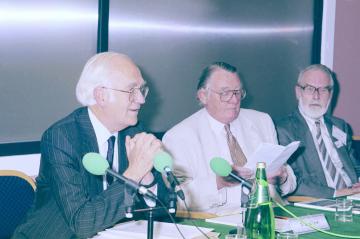 Dr David Tyrrell, Sir Christopher Booth, Dr Peter Higgins