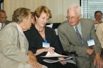 Dr Norman Simmons, Dr Georgia Duckworth, Professor Graham Ayliffe