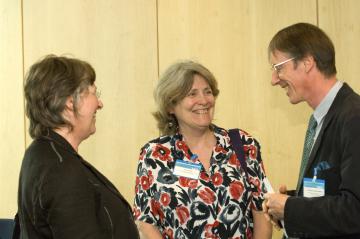 Professor Elizabeth Alder, Mrs. Jill Dye, Professor Lawrence Weaver