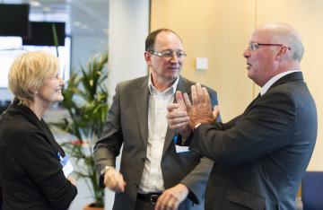 Ms Christina Harocopos, Professor Julian Sampson, Professor Gareth Evans 